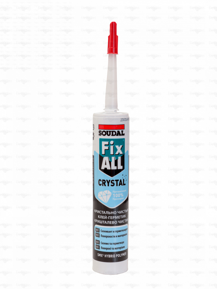 SOUDAL FIX ALL CRYSTAL клей-герметик, бесцветный 290 мл