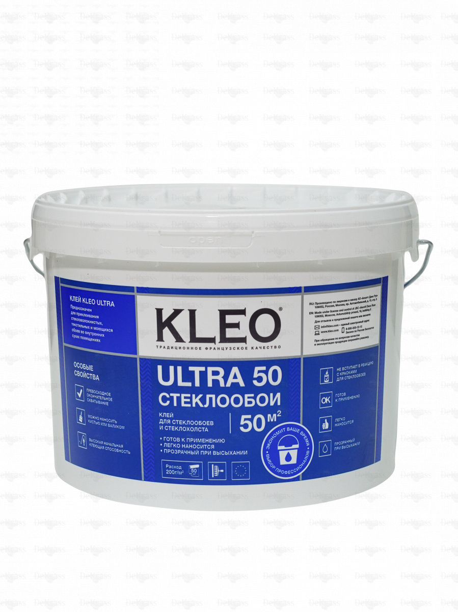 KLEO ULTRA 50 Клей для стеклообоев, готовый 10 кг